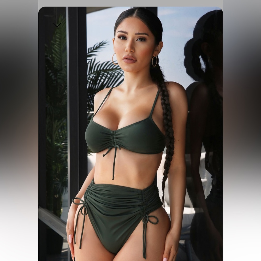 Señorita Margarita Ruched 2 Piece Bikini
- Olive